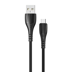 Кабель USB - micro USB Borofone BX37 Wieldy  100см 2,4A  (black)