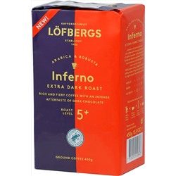 Lofbergs Lila. Inferno (молотый) 450 гр. мягкая упаковка