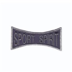 Термонаклейка "Sport spirit" 15561 10шт синий 10,1х4,8см