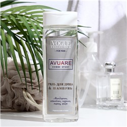 Гель для душа Vogue Collection "Avuare homme sport", мужской, 250 мл