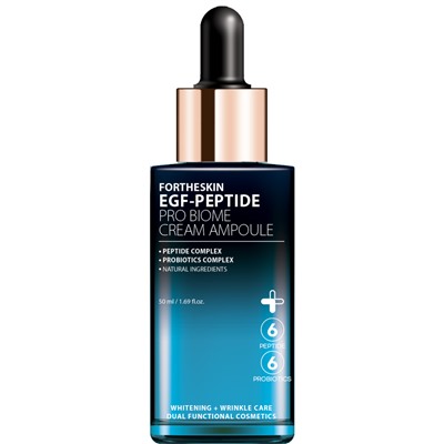 FORTHESKIN Крем-сыворотка для лица АНТИВОЗРАСТНАЯ EGF-PEPTIDE PRO BIOME CREAM AMPOULE 50 мл