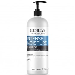 Шампунь для увлажнения и питания сухих волос c маслом какао Intense Moisture Epica 1000 мл