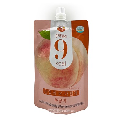 Желе конняку низкокалорийное Персик Konjac Jelly 9 Kcal Peach Jaim, Корея, 150 г Акция