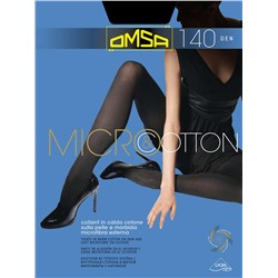 Micro&Cotton 140 Колготки женские классические, Omsa, Алтайская бельевая компания