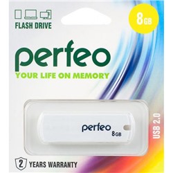 USB-флеш-накопитель PERFEO  8GB C05 White Perfeo