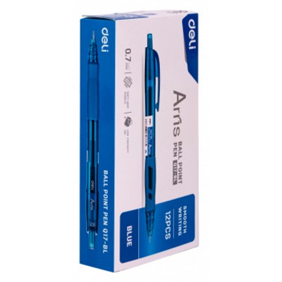 Ручка автоматическая шариковая Arris EQ17-BL синяя 0.7мм (1501497) Deli