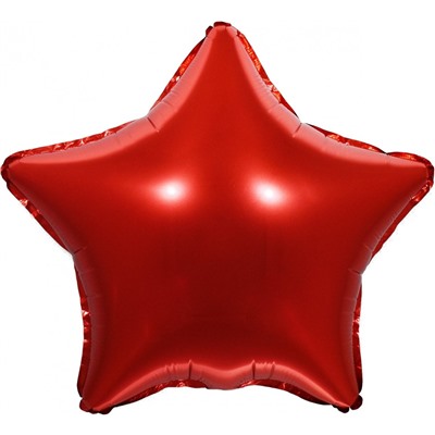 В0388-4 шар фольг.звезда крас 18х46