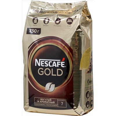 Nescafe. Gold 750 гр. мягкая упаковка