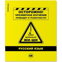 Тетрадь 48л с пластиковой обложкой "Be Informed" по русскому языку 59480 ErichKrause