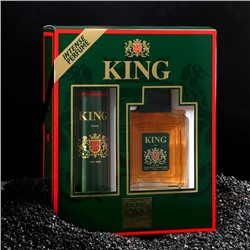 Подарочный набор для мужчин: Туалетная вода King+дезодорант