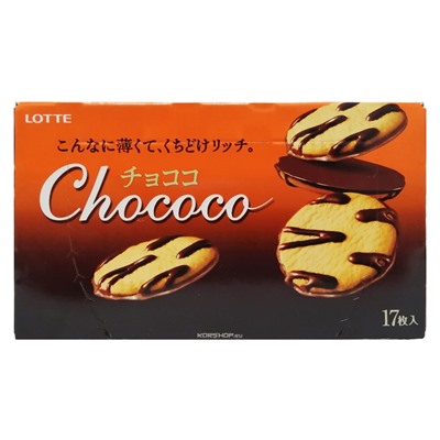 Бисквит в шоколаде Chococo Lotte, Япония, 99 гРаспродажа