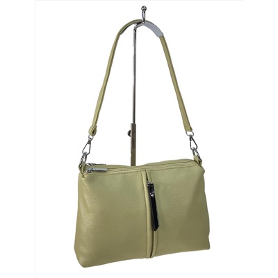 Женская сумка из искусственной кожи цвет светло зеленый