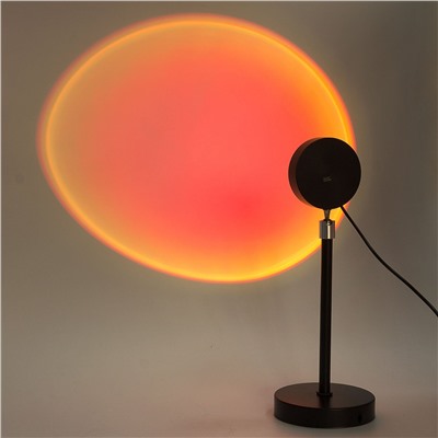 Светодиодный светильник - проектор с эффектом рассвета Sunset Lamp (black)