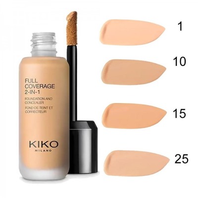 Тональный крем и консилер 2 в 1 Kiko Full Coverage (тон 15)