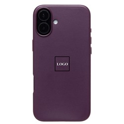 Чехол-накладка ORG SM002 экокожа SafeMag для "Apple iPhone 16 Plus" (mulberry) (234506)