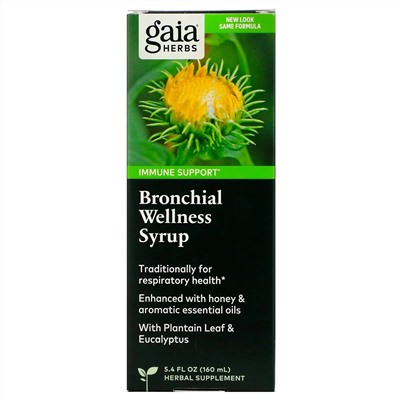 Gaia Herbs, Bronchial Wellness Syrup, 5.4 fl oz (160 ml)