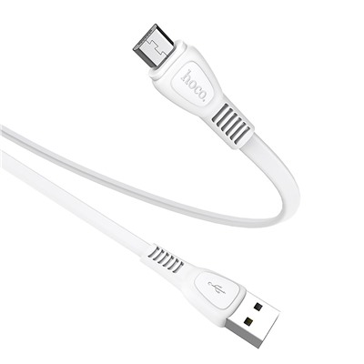 Кабель USB - micro USB Hoco X40 Noah Charging (повр. уп)  100см 2,4A  (white)