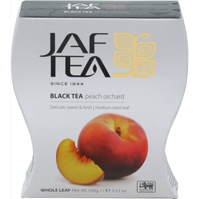 JAF TEA. Черный. Персик 100 гр. карт.пачка