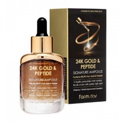 Cыворотка для лица Farm Stay 24K Gold & Peptide Signature Ampoule