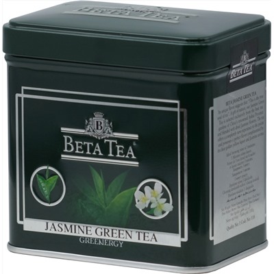 BETA TEA. Jasmine green tea 100 гр. жест.банка