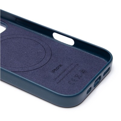 Чехол-накладка ORG SM002 экокожа SafeMag для "Apple iPhone 16 Pro" (pacific blue) (234503)