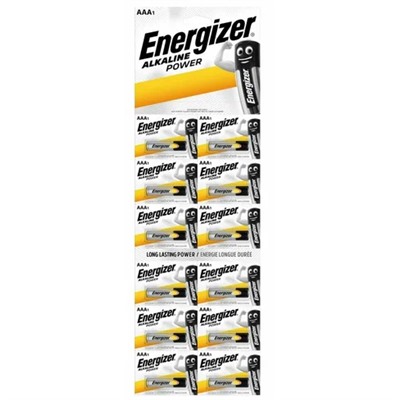 Батарейка ENERGIZER Alkaline Power ААA 1.5V/LR03 (12 шт.) (Щелочной элемент питания)