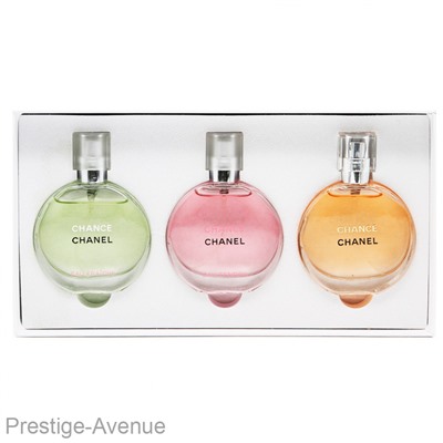 Парфюмерный женский набор Chanel Chance 3x30 ml