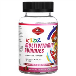 Olympian Labs, Kidz Multivitamin Gummies, Radical Berries, 60 Gummies