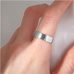 Кольцо "Классика" минимал, цвет серебро, безразмерное