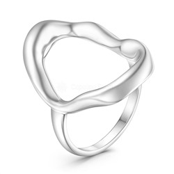 Кольцо из серебра родированное
