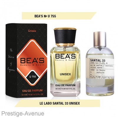 Парфюм Beas 50 ml U 755 Ле Лабо Santal 33 unisex