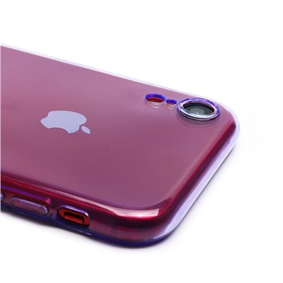 Чехол-накладка - SC344 для "Apple iPhone XR" (transparent/violet) (232069)