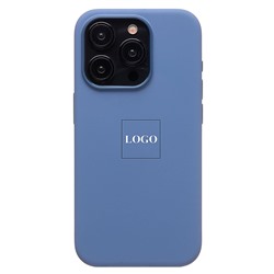 Чехол-накладка ORG Silicone Case SafeMag с анимацией для "Apple iPhone 15 Pro" (winter blue)