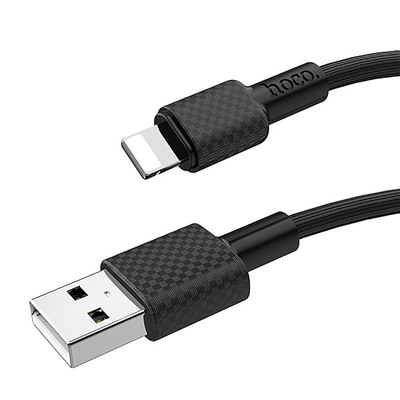 Кабель USB - Apple lightning Hoco X29 Superior (повр. уп)  100см 2,4A  (black)