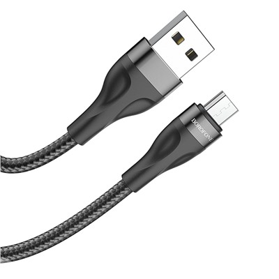 Кабель USB - micro USB Borofone BX61  100см 2,4A  (black)