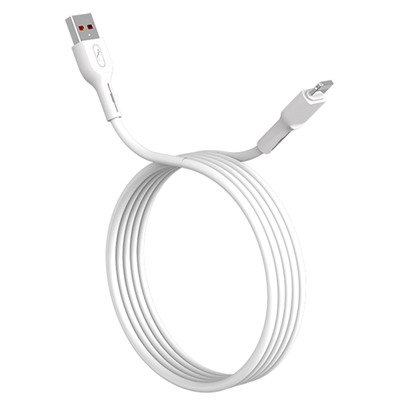 Кабель USB - Apple lightning SKYDOLPHIN S58L (повр. уп.)  100см 2,4A  (white)