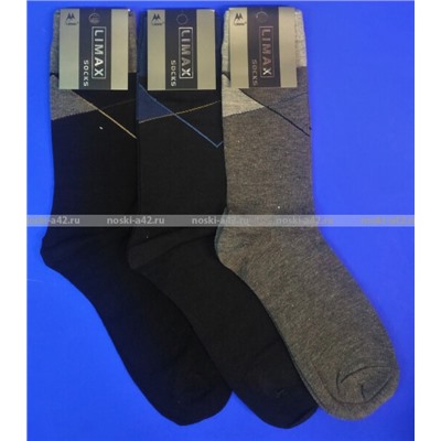 ЦЕНА ЗА 6 ПАР: LIMAX носки мужские плотный хлопок АССОРТИ
