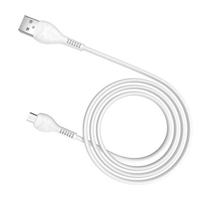 Кабель USB - micro USB Hoco X37 Cool power  100см 2,4A  (white)