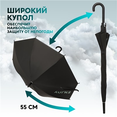 Зонт - трость полуавтоматический «Smile», 8 спиц, R = 47 см, рисунок МИКС