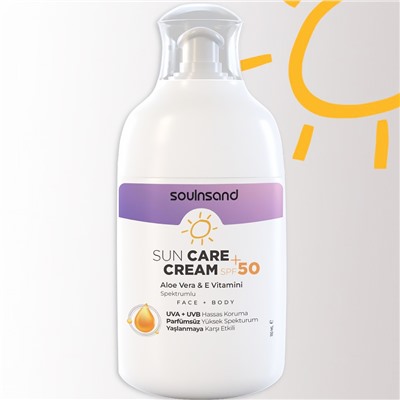 ESCABEL Крем для лица и тела солнцезащитный АЛОЕ ВЕРА + ВИТАМИН Е Sun Care Cream SPF 50+ 110 мл