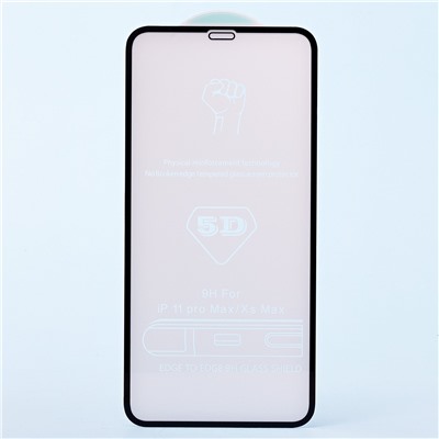 Защитное стекло Full Screen - 3D Flat для "Apple iPhone 11 Pro Max"(тех.уп.) (black)