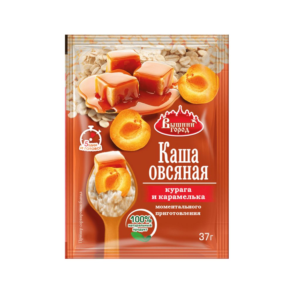 Сколько калорий в овсяной каше с курагой