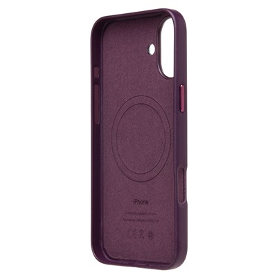 Чехол-накладка ORG SM002 экокожа SafeMag для "Apple iPhone 16 Plus" (mulberry) (234506)