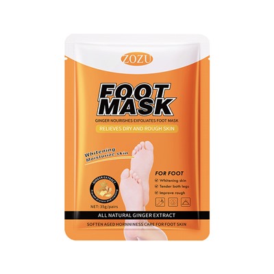 ZOZU FOOT MASK Отшелушивающая маска-носочки для ног с экстрактом имбиря, 35г/пара