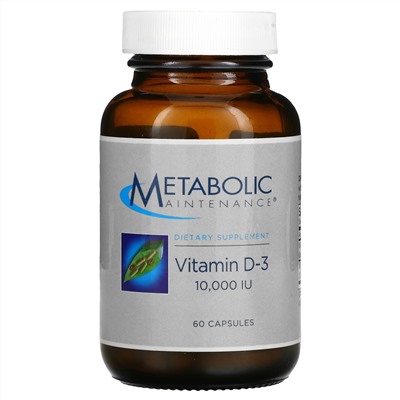 Metabolic Maintenance, Vitamin D-3, 10,000 IU, 60 Capsules