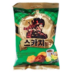 Леденцовая карамель (сливочная, банан, кофе) Scotch Candy Lotte, Корея, 157 г Акция