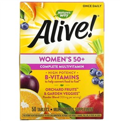 Nature's Way, Alive! Women's 50+ Complete Multivitamin, 50 Tablets