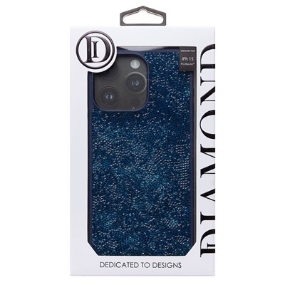 Чехол-накладка - PC071 POSH SHINE для "Apple iPhone 15 Pro Max" россыпь кристаллов (ice blue) (231615)