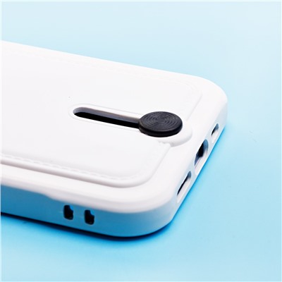 Чехол-накладка - SC304 с картхолдером для "Apple iPhone 13 Pro" (white) (208484)