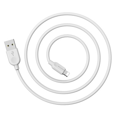 Кабель USB - Apple lightning Borofone BX14  300см 2,4A  (white)